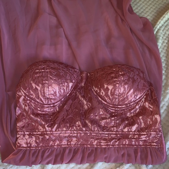 Pink High- Low Dress - Picture 3 of 4